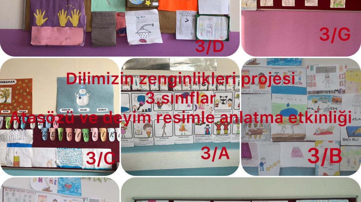 DİLİMİZİN ZENGİNLİKLERİ PROJESİ 3. SINIFLAR ŞUBAT AYI DEYİM VE ATASÖZÜ RESİMLEME ETKİNLİĞİ