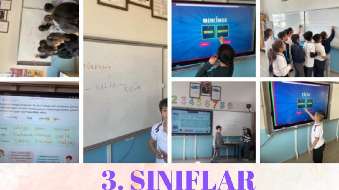 DİLİMİZİN ZENGİNLİKLERİ PROJESİ MART AYI KELİME TÜRETME ETKİNLİĞİ 3. SINIFLAR