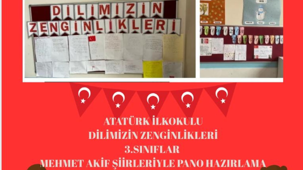 DİLİMİZİN ZENGİNLİKLERİ PROJESİ MART AYI ŞİİR YAZMA  ETKİNLİĞİ 3. SINIFLAR